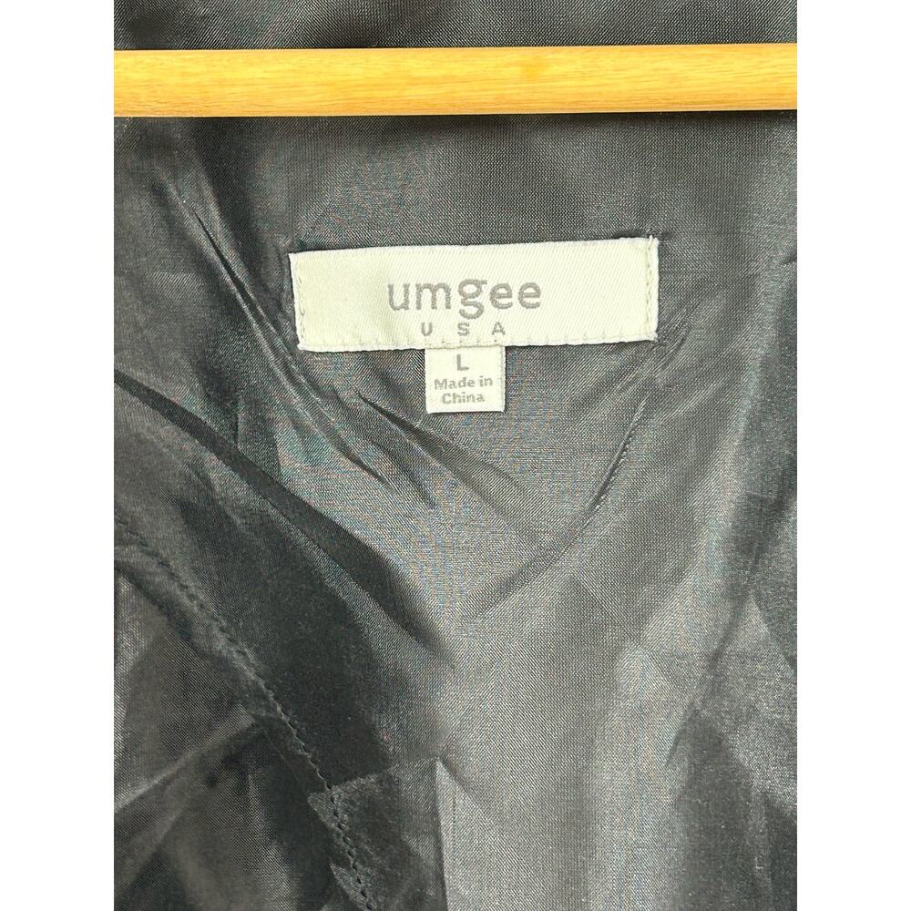 Umgee Usa Black Basic Lightweight Jacket Size Lar… - image 4